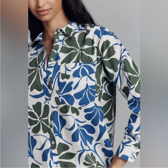 Maeve The Soren Long-Sleeve Shirt Dress NWT - Picture 3 of 6